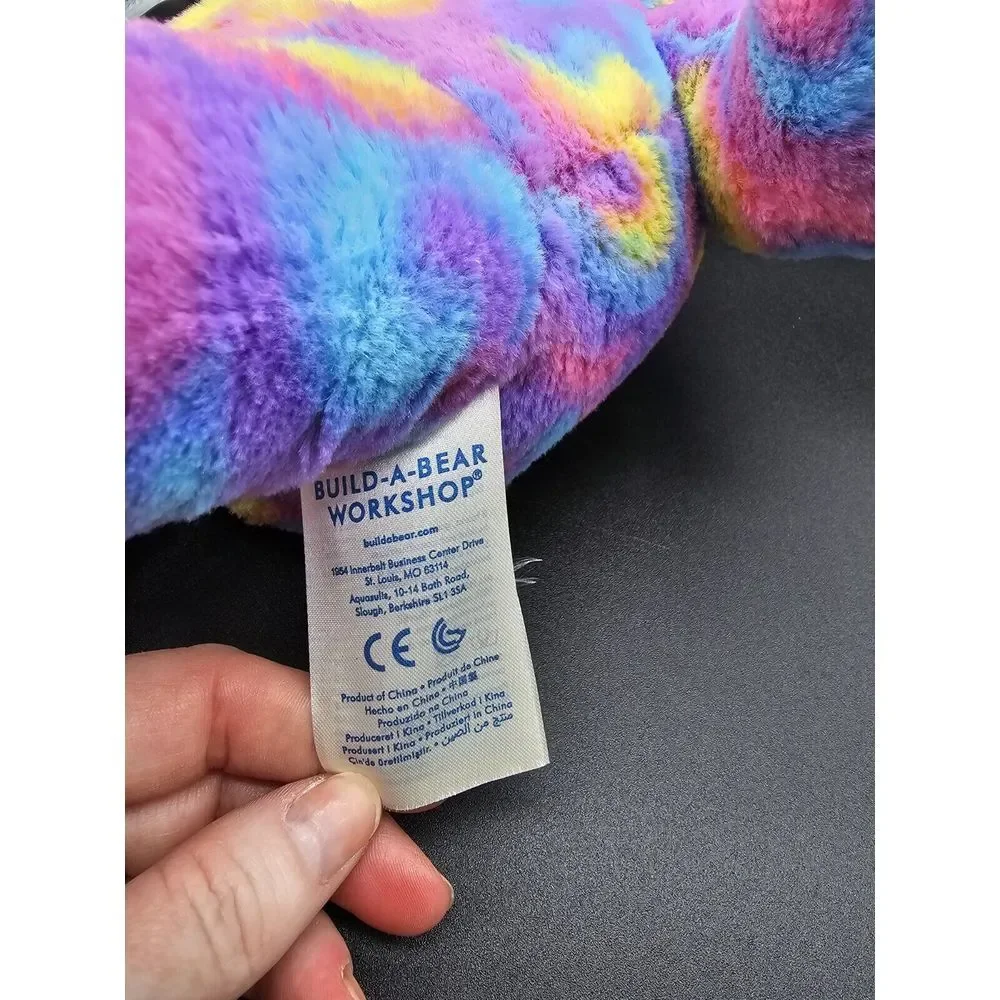 Build A Bear 2016 Tye Dye Bunny Plush Easter Birthday Holiday Floppy Ears‎